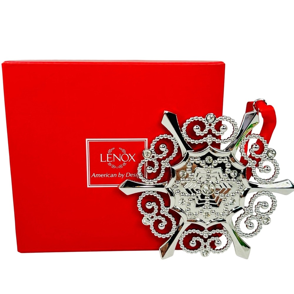 Lenox Colors‎ of Gold Snowflake Ornament White Gold # 856997